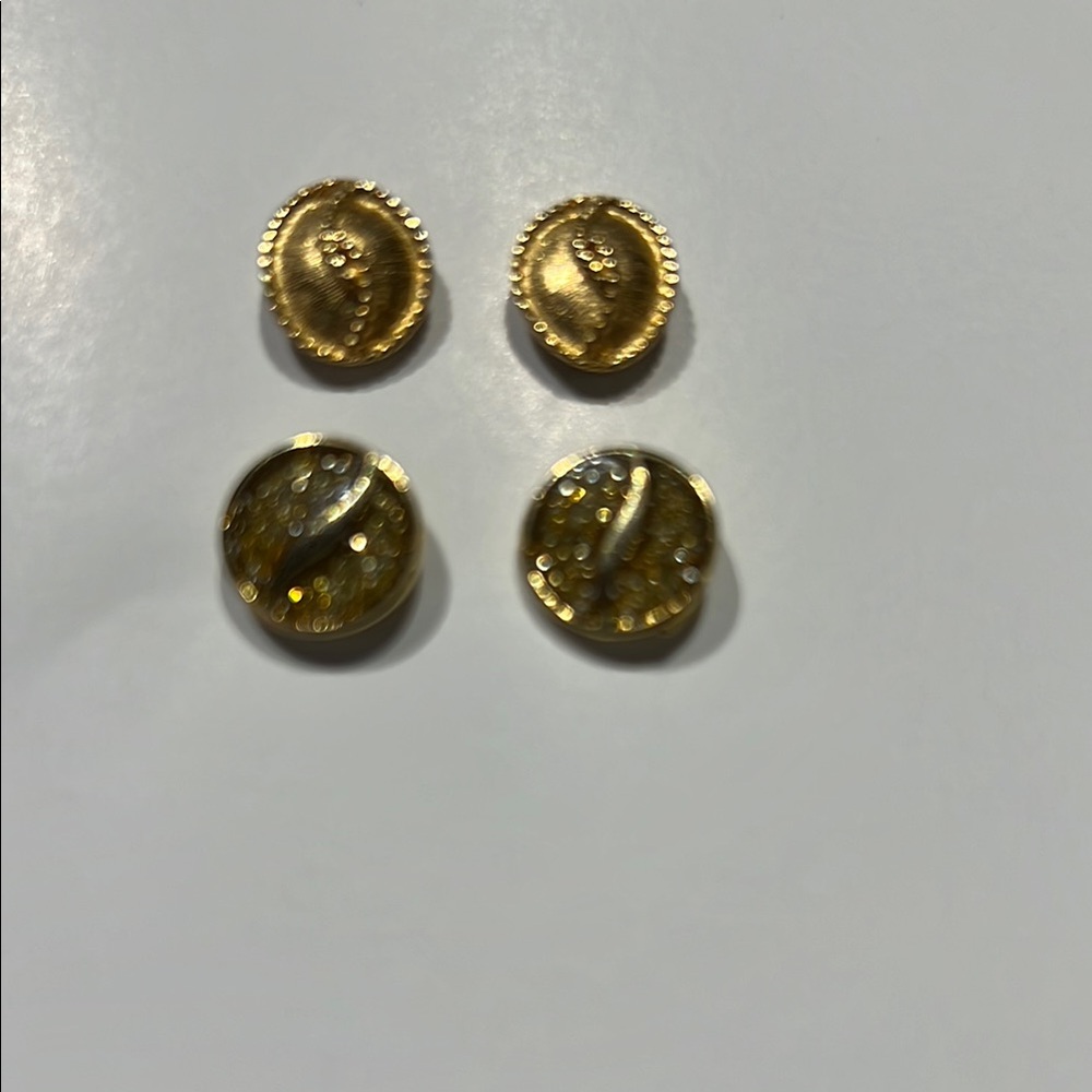 Elegant Gold-Tone Stud Earrings